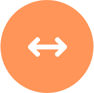 Arrows Orange Icon